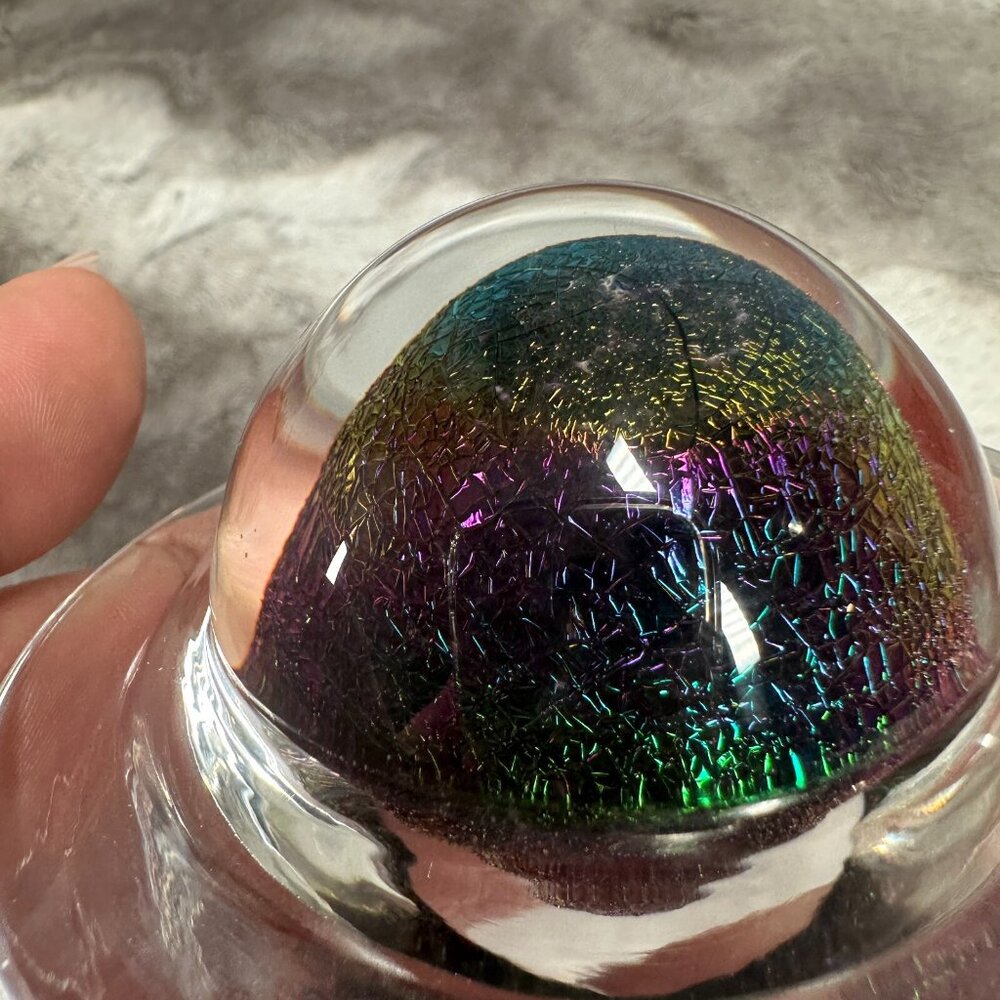 Vintage 1993 Sci Fi Channel Numbered 208/400 Saturn Planet Galaxy Paperweight - Picture 11 of 16